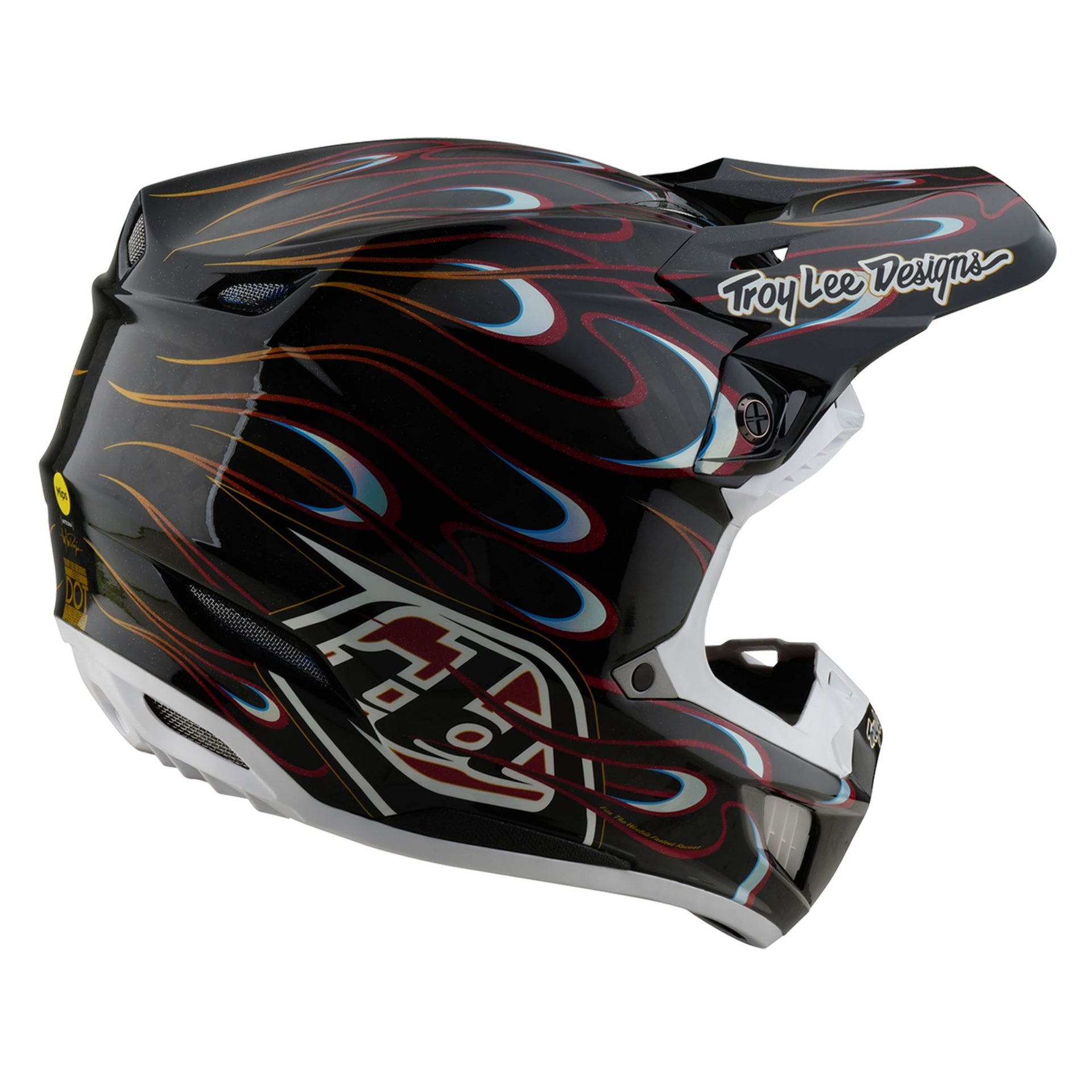 Casco Troy Lee Designs Se5 Ece de Carbón Torched Black / Red